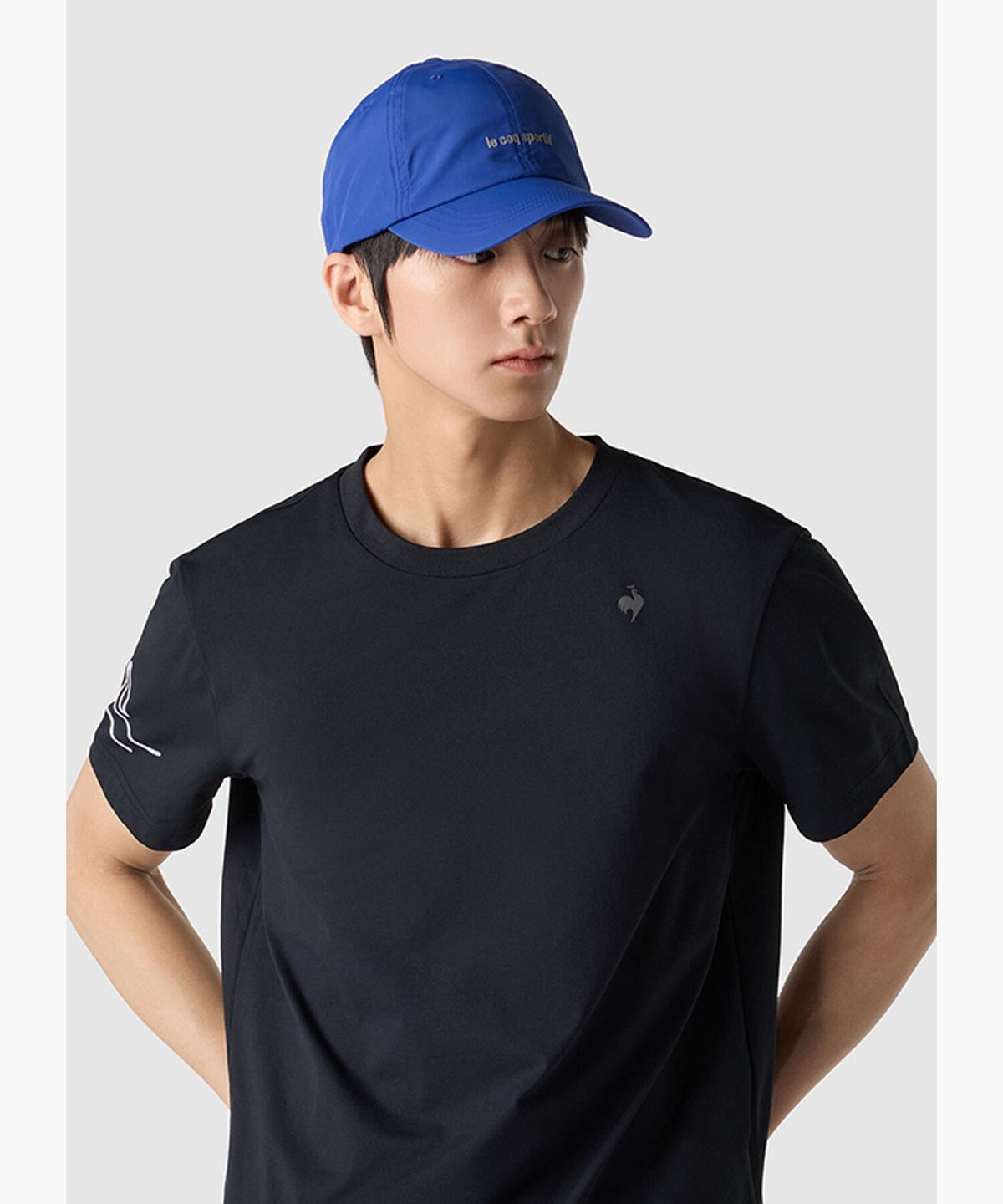 르꼬끄(LECOQ) 베이직 나일론 볼캡 - 블루 QR123ACP14