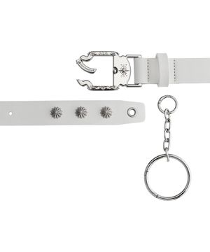 NO.675 [WHITE] LEATHER BELT