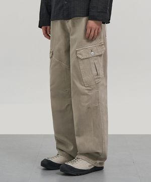 빈티지 다이드 카고 팬츠 (BEIGE)