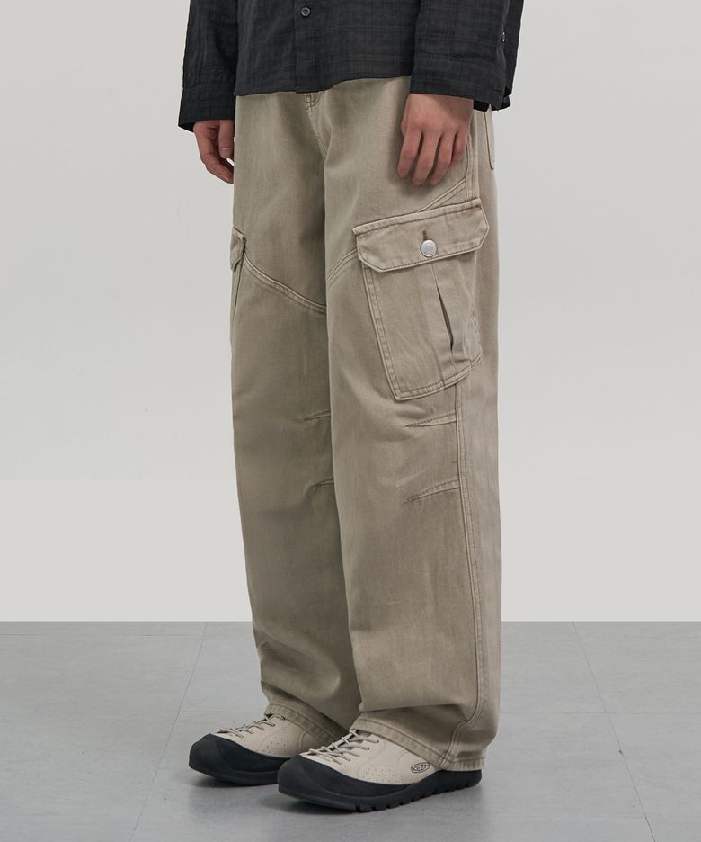 빈티지 다이드 카고 팬츠 (BEIGE)