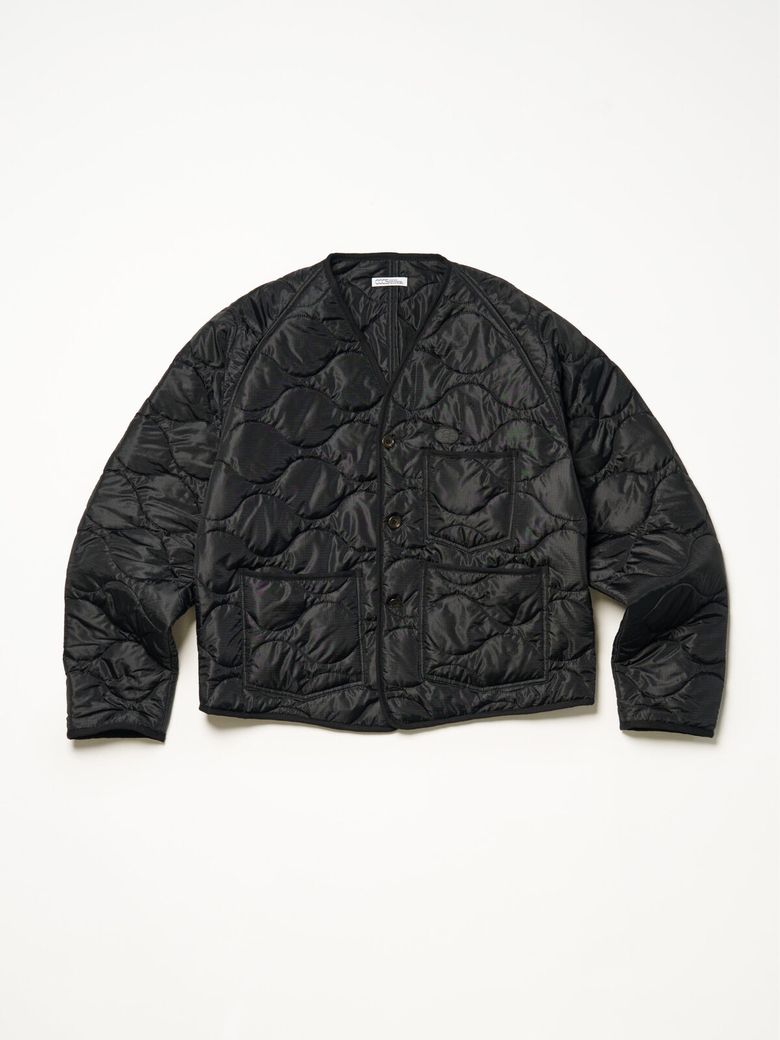 BLACK QUILTED JACKET