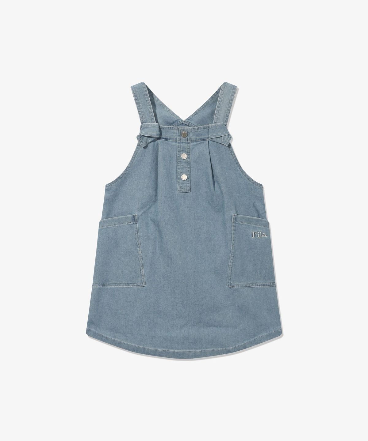 휠라 키즈(FILA KIDS) 데님 오버롤 원피스