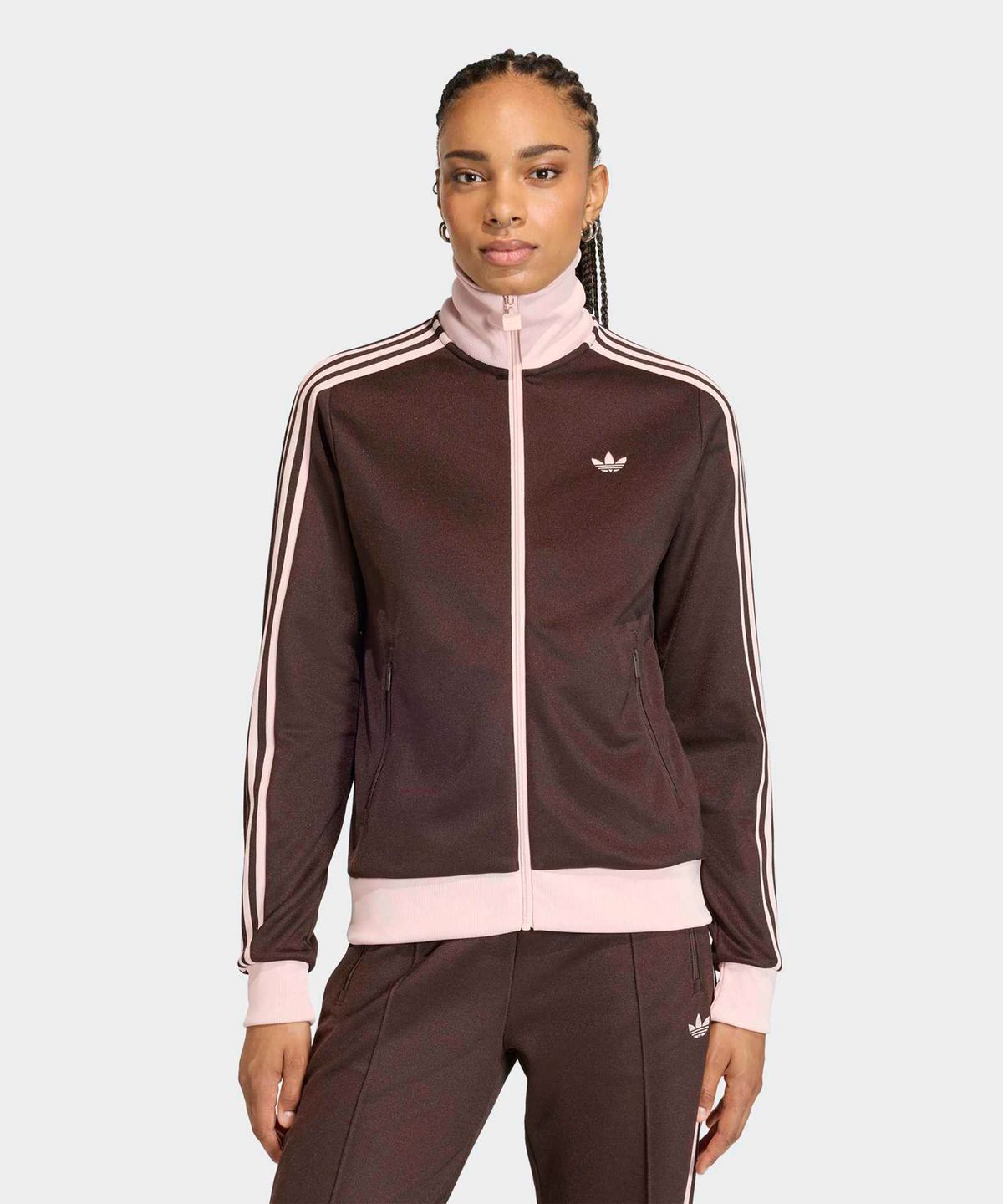 아디다스(ADIDAS) 클래식 트랙탑 - 아우라커피:샌드핑크 / KD3742