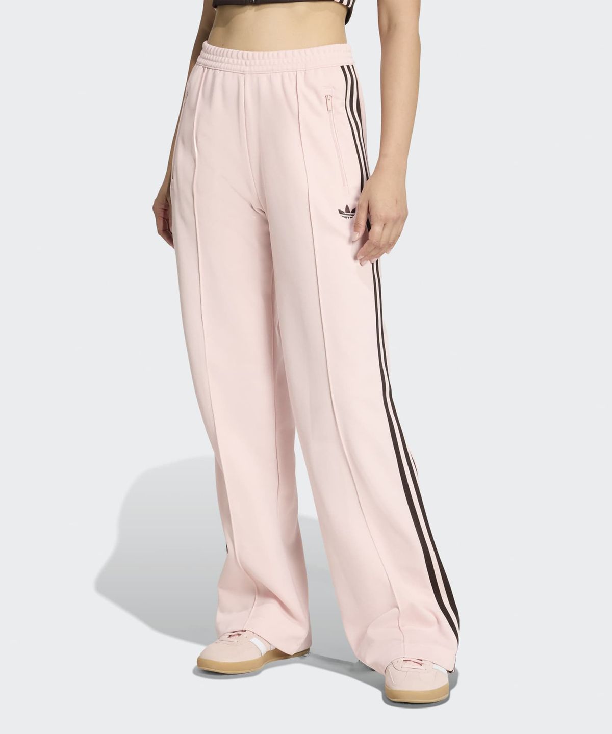 아디다스(ADIDAS) 클래식 트랙 팬츠 - 샌드핑크:아우라커피 / KE3896