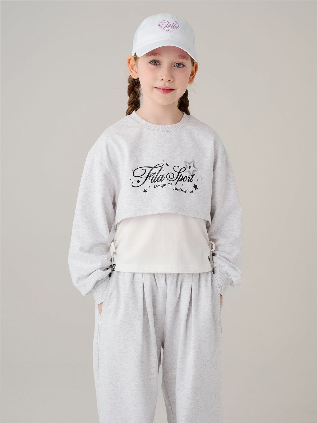 휠라 키즈(FILA KIDS) 핫픽스 레이어드 맨투맨