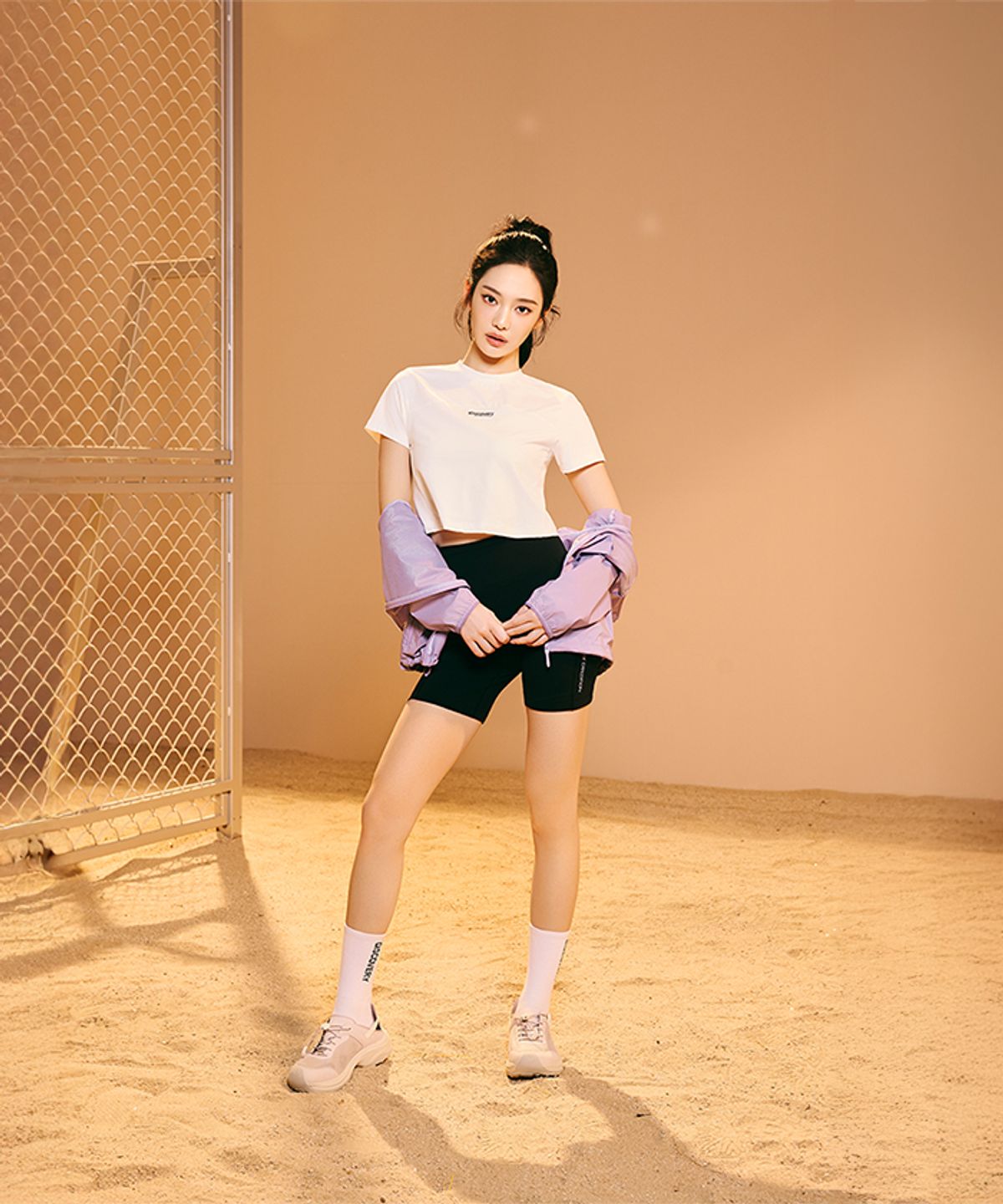 디스커버리 익스페디션(DISCOVERY EXPEDITION) 여성 프레시벤트 절개라인 반팔티셔츠 (WHITE)