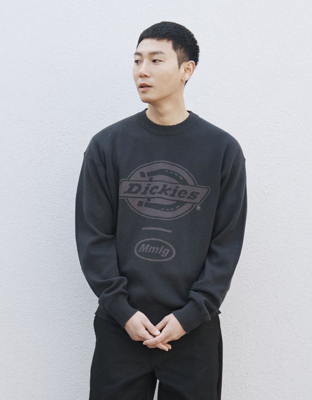 엠엠엘지(MMLG) [Mmlg Dickies] JACQUARD KNIT (CHARCOAL)