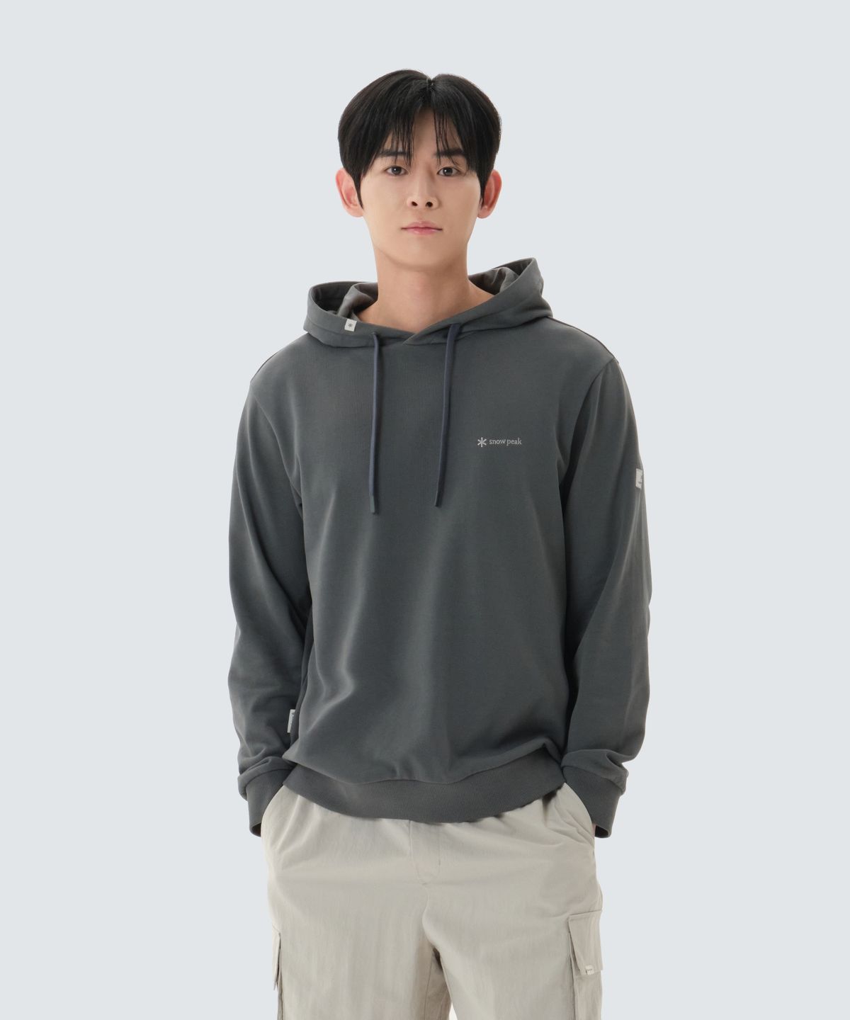 스노우피크 어패럴(SNOWPEAK APPAREL) 랜드 후드 티셔츠 (S26SMFHD50) Urban Green