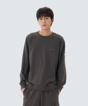 랜드 에센셜 맨투맨 (S26SMFHT50) Rustic Khaki