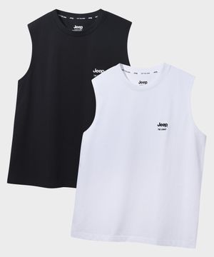 [2PACK] 190g 싱글 더 레거시 민소매 티셔츠 (JR5TSU053BK)