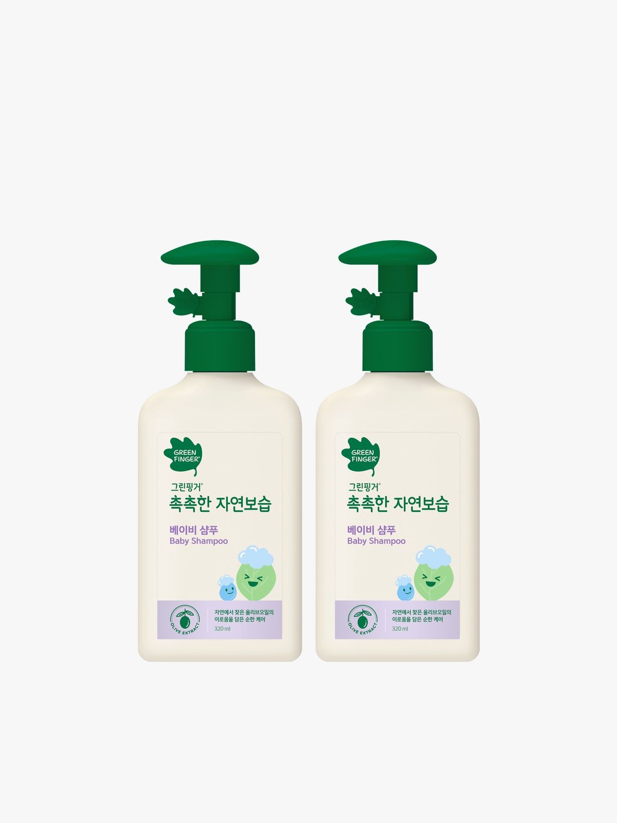 그린핑거(GREEN FINGER) 그린핑거 촉촉한 자연보습 샴푸320mlX2