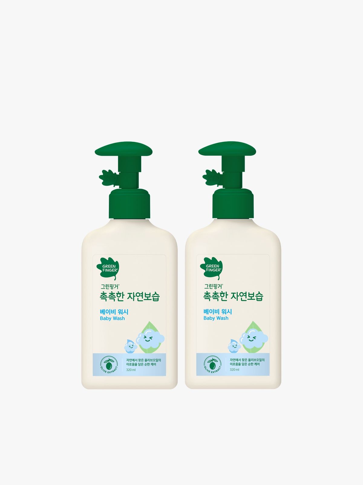 그린핑거(GREEN FINGER) 그린핑거 촉촉한 자연보습 워시320mlX2