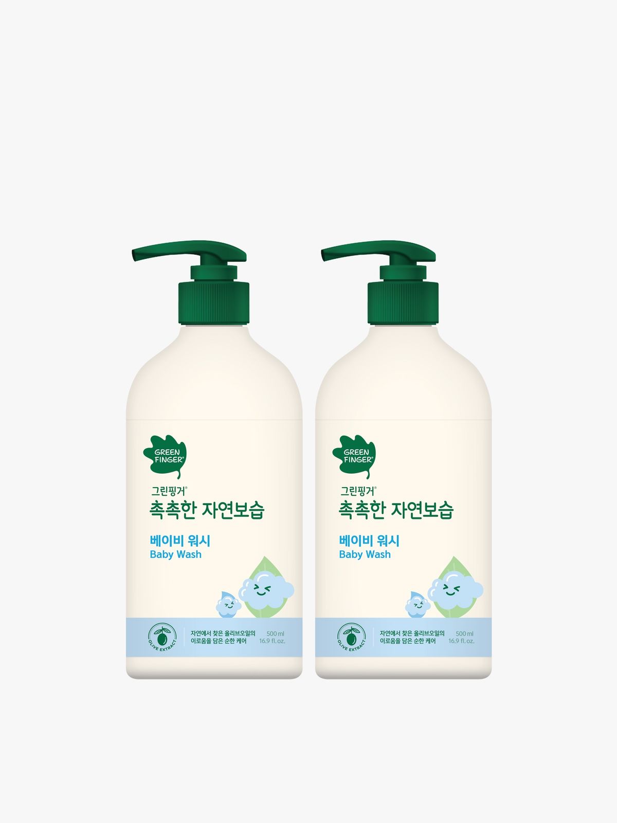그린핑거(GREEN FINGER) 그린핑거 대용량 촉촉한 자연보습 워시500mlX2