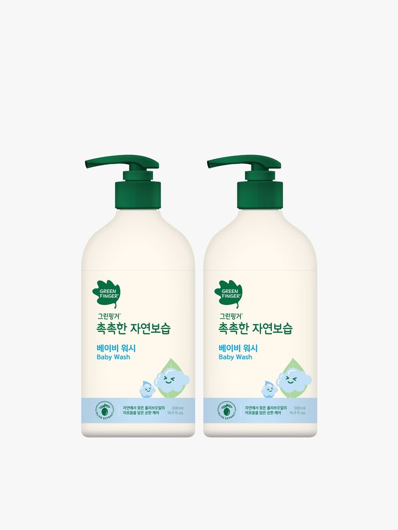 그린핑거 대용량 촉촉한 자연보습 워시500mlX2