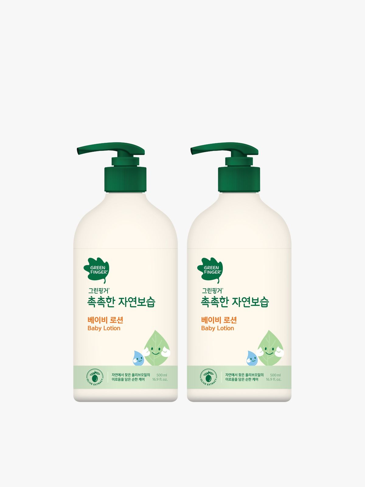그린핑거(GREEN FINGER) 그린핑거 대용량 촉촉한 자연보습 로션500mlX2