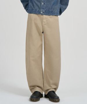 딥 커브드 데님 팬츠 (BEIGE)