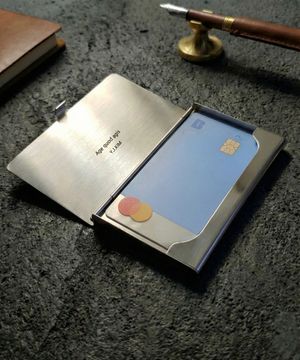 올 스테인레스스틸 카드지갑 각인무료