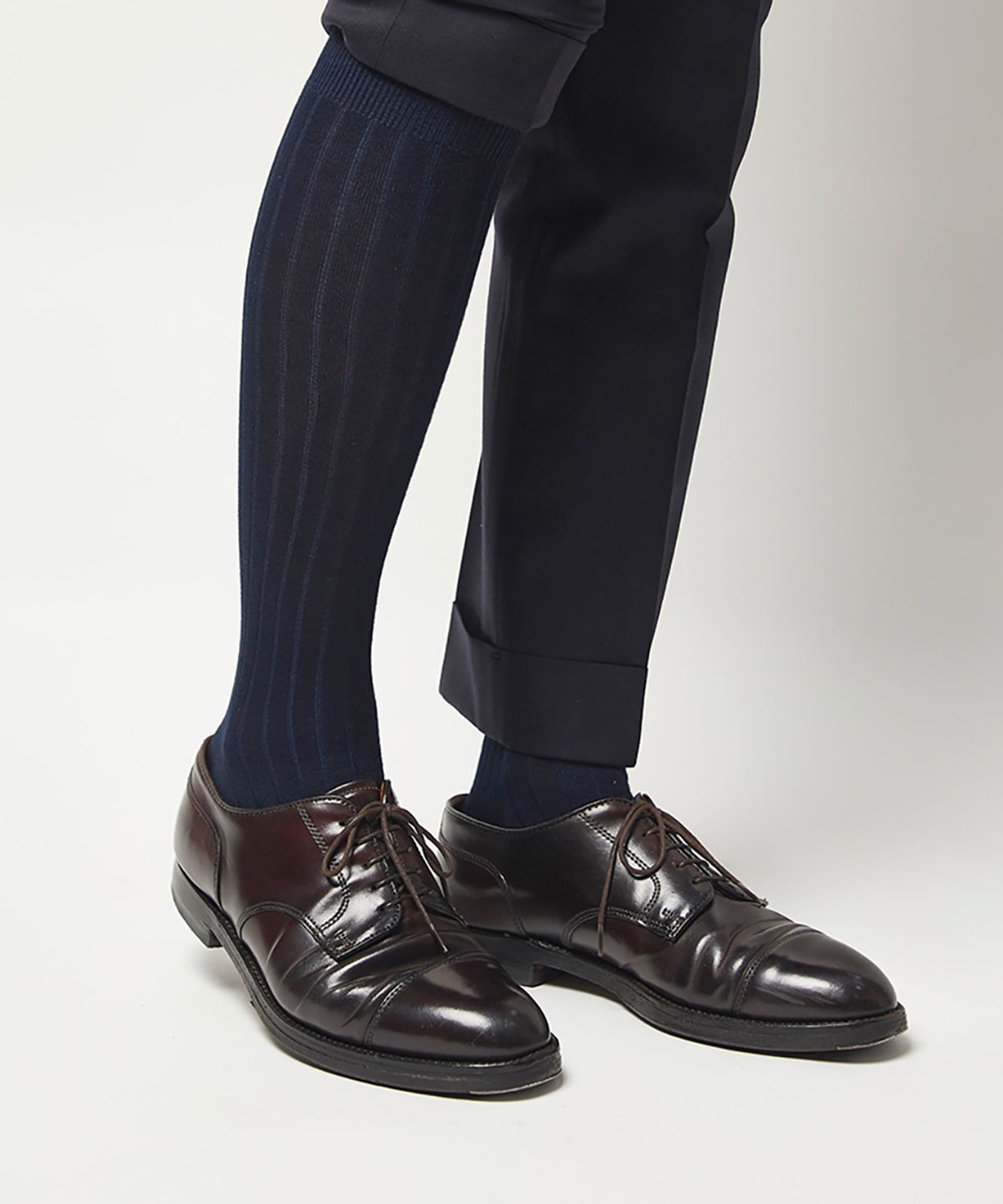 보타(VOTTA) OTC RIB Navy Blazer (KNEE HIGH SOCKS)