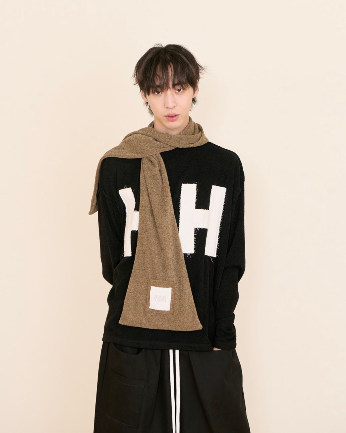 코키(COKIE) COKIE 26FW H.H HOODIE SCARF BROWN