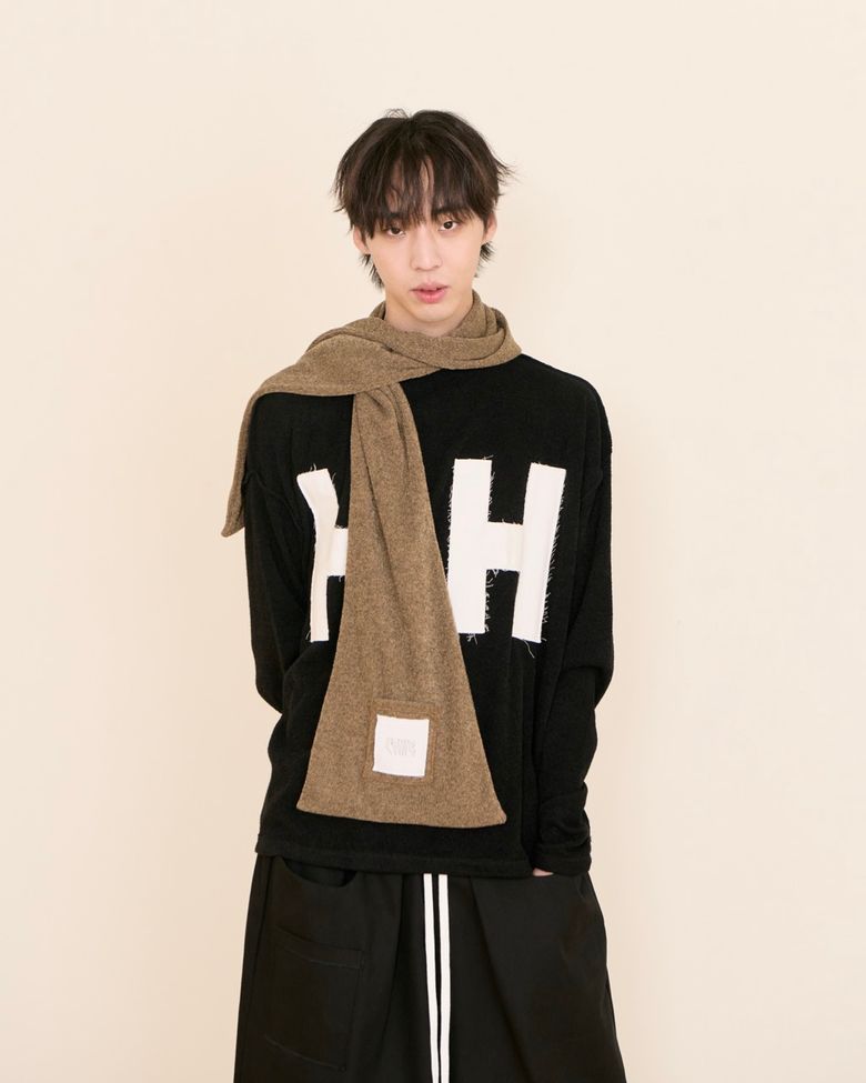 COKIE 26FW H.H HOODIE SCARF BROWN