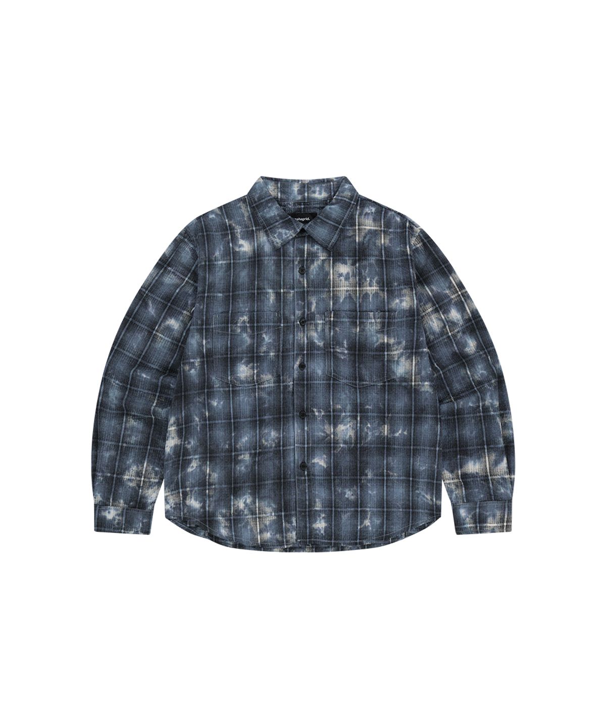 마하그리드(MAHAGRID) OVERDYED CHECK SHIRT INDIGO(MG2GSMW321A)