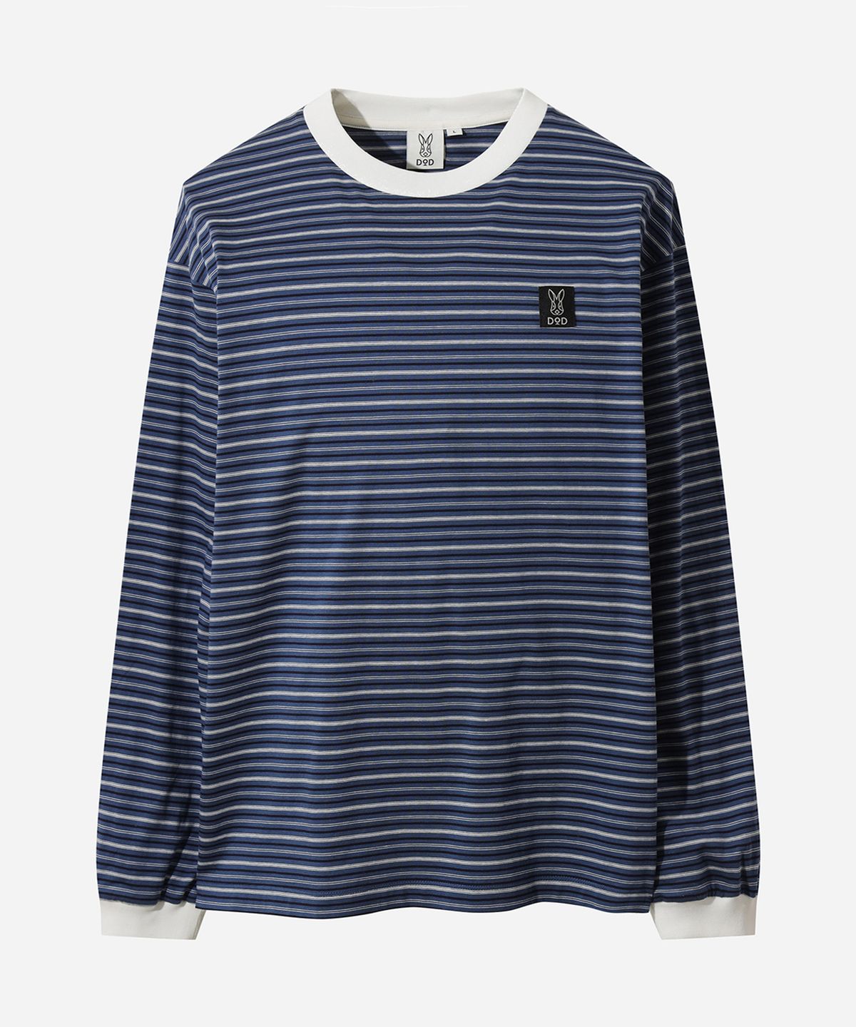 디오디(DOD) 멀티 스트라이프 긴팔 티셔츠(NAVY)