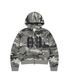CAMO APPLIQUE CROP ZIP UP HOODIE GREY(MG2FFFM493A)