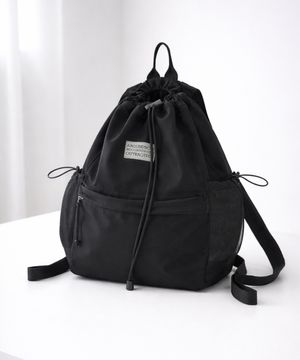 라이트 스트링 백팩 블랙