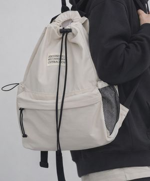 라이트 스트링 백팩 아이보리