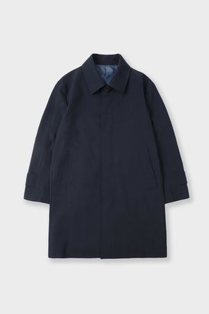 폴리 트윌 발마칸 트렌치 코트 네이비 BN4SHA500NY