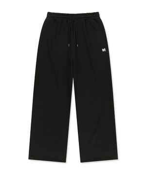 OG TAG WIDE SWEAT PANTS - BLACK