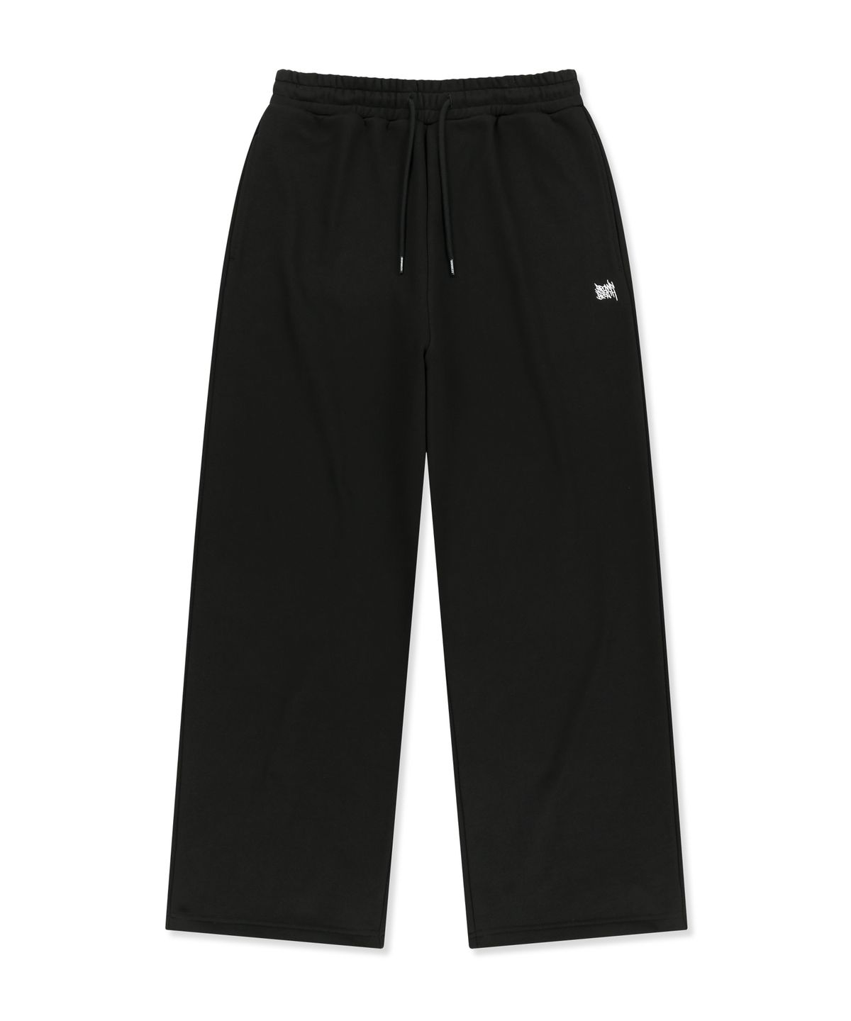 브라운브레스(BROWNBREATH) OG TAG WIDE SWEAT PANTS - BLACK