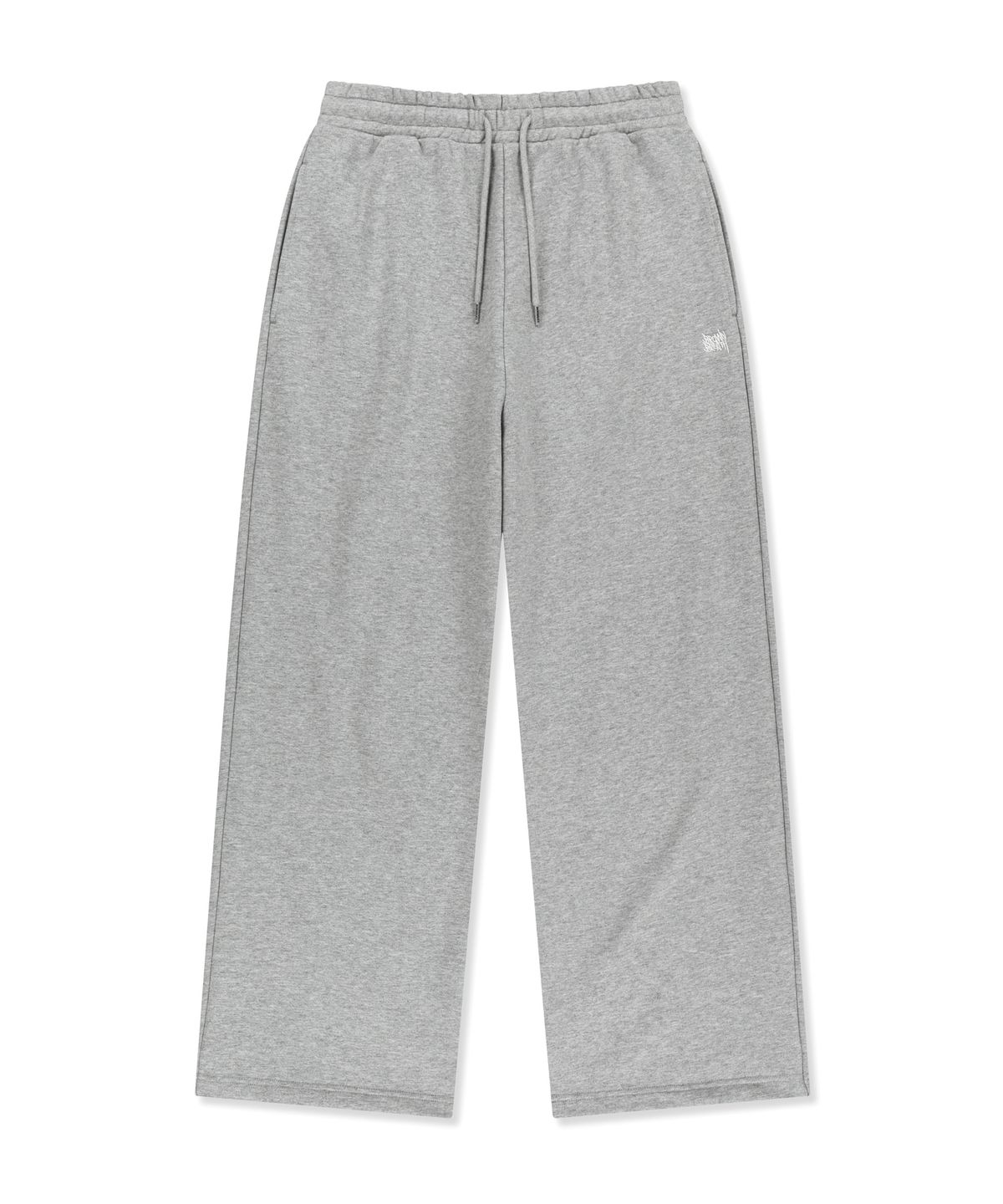 브라운브레스(BROWNBREATH) OG TAG WIDE SWEAT PANTS - MELANGE GREY