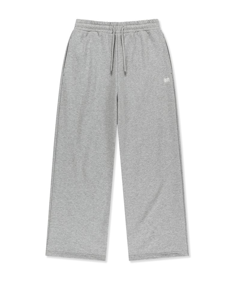 OG TAG WIDE SWEAT PANTS - MELANGE GREY