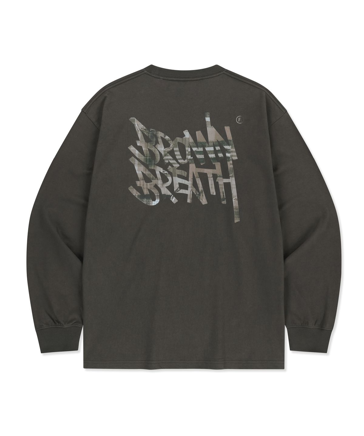 브라운브레스(BROWNBREATH) PATCHWORK CHECK TAG LONGSLEEVE - BROWN