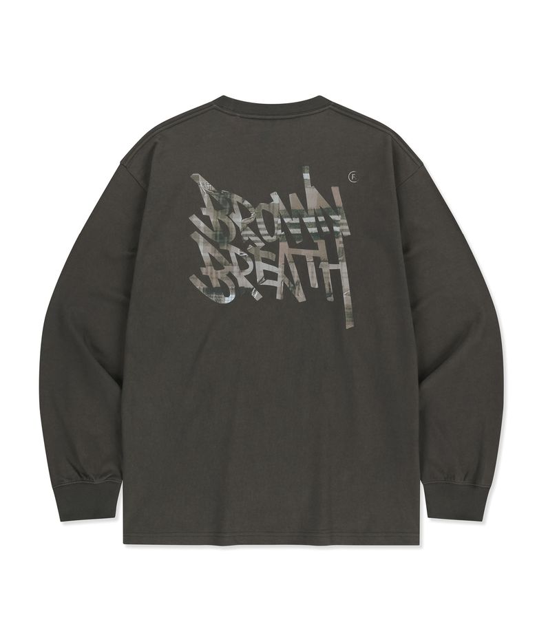 PATCHWORK CHECK TAG LONGSLEEVE - BROWN