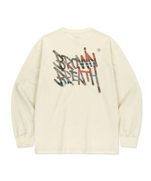 PATCHWORK CHECK TAG LONGSLEEVE - CREAM