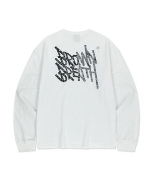 PAISLEY TAG LONGSLEEVE - WHITE