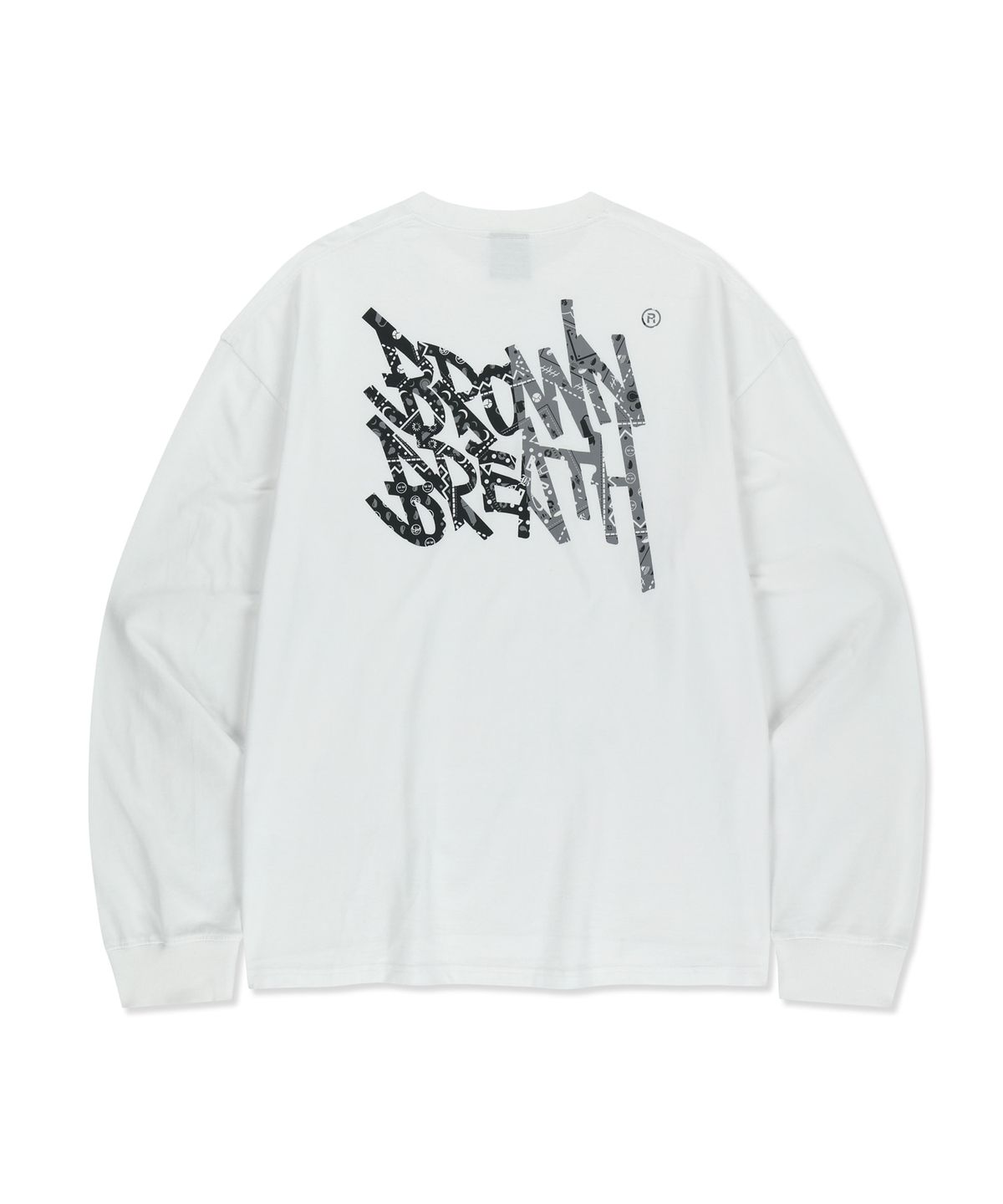 브라운브레스(BROWNBREATH) PAISLEY TAG LONGSLEEVE - WHITE