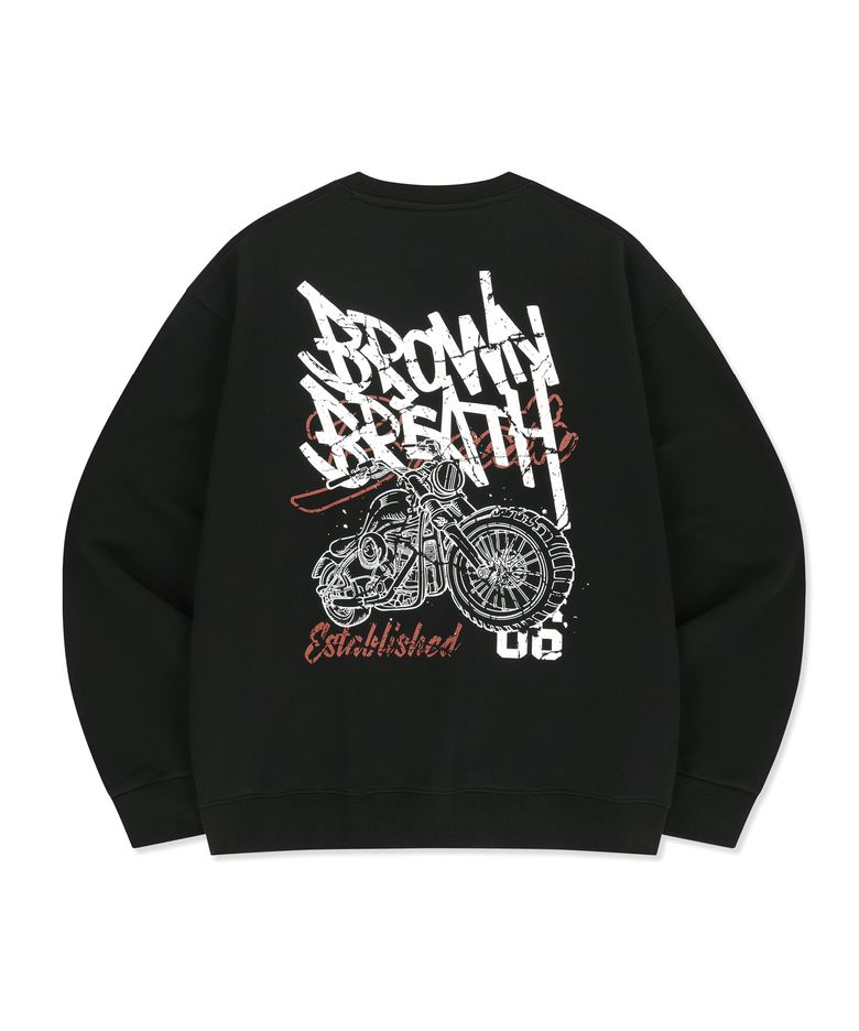CRACKED TAG CREWNECK - BLACK