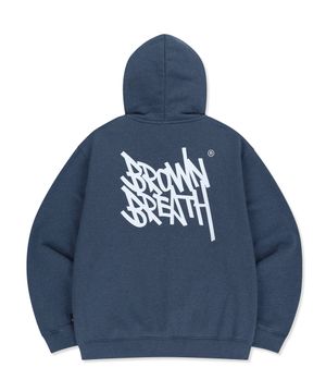 TAG HOODIE - MELANGE BLUE