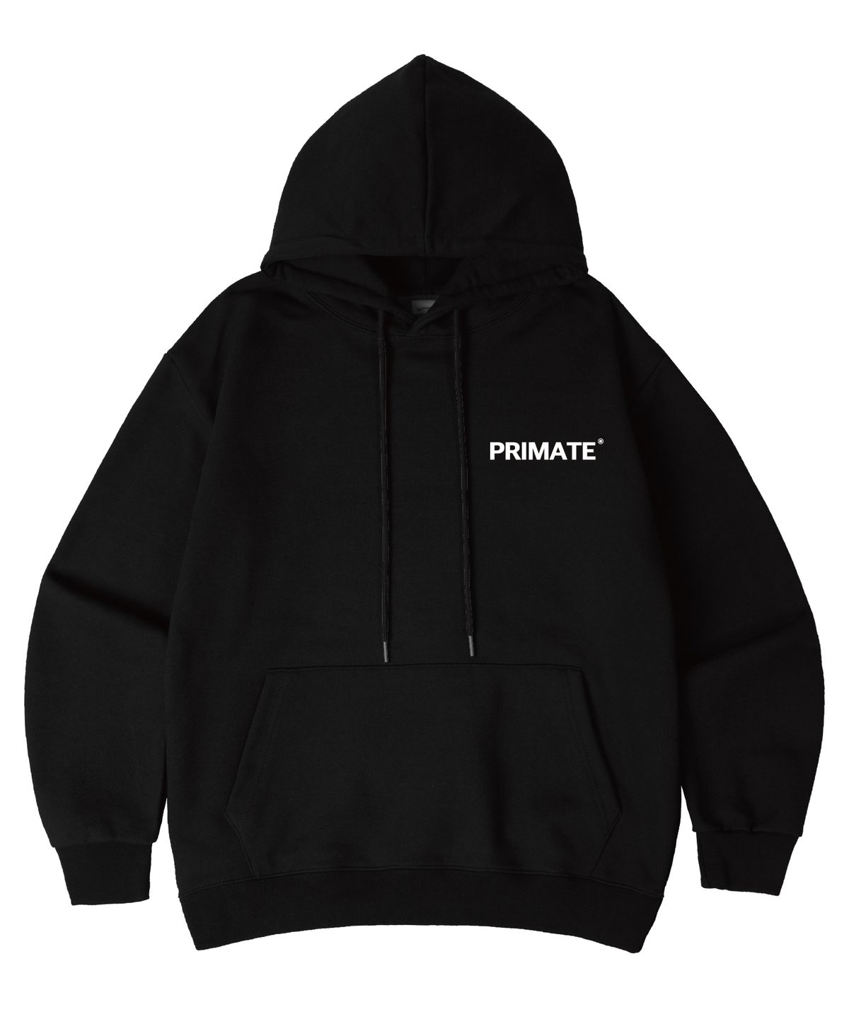 프라임에이트(PRIMATE) [기모/NO기모] CORE MINI LOGO 오버핏 후드 티셔츠 11 COLORS
