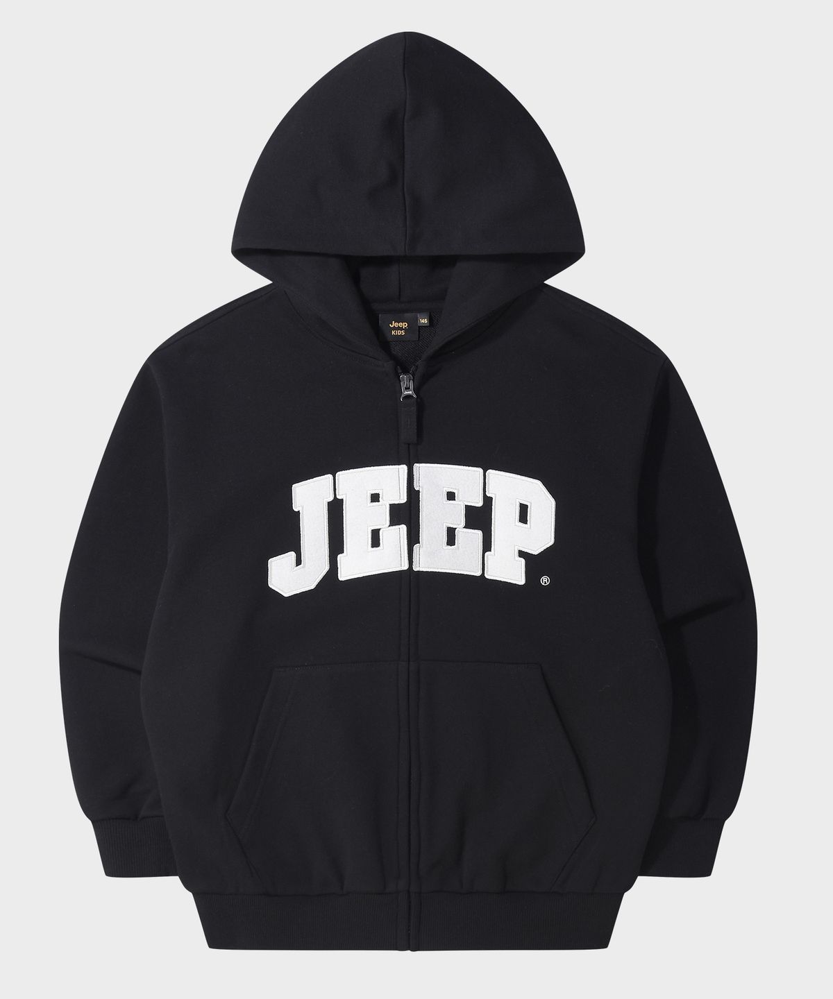 지프키즈(JEEPKIDS) 아플라케 빅로고 후드집업(KR5TZU075BK)