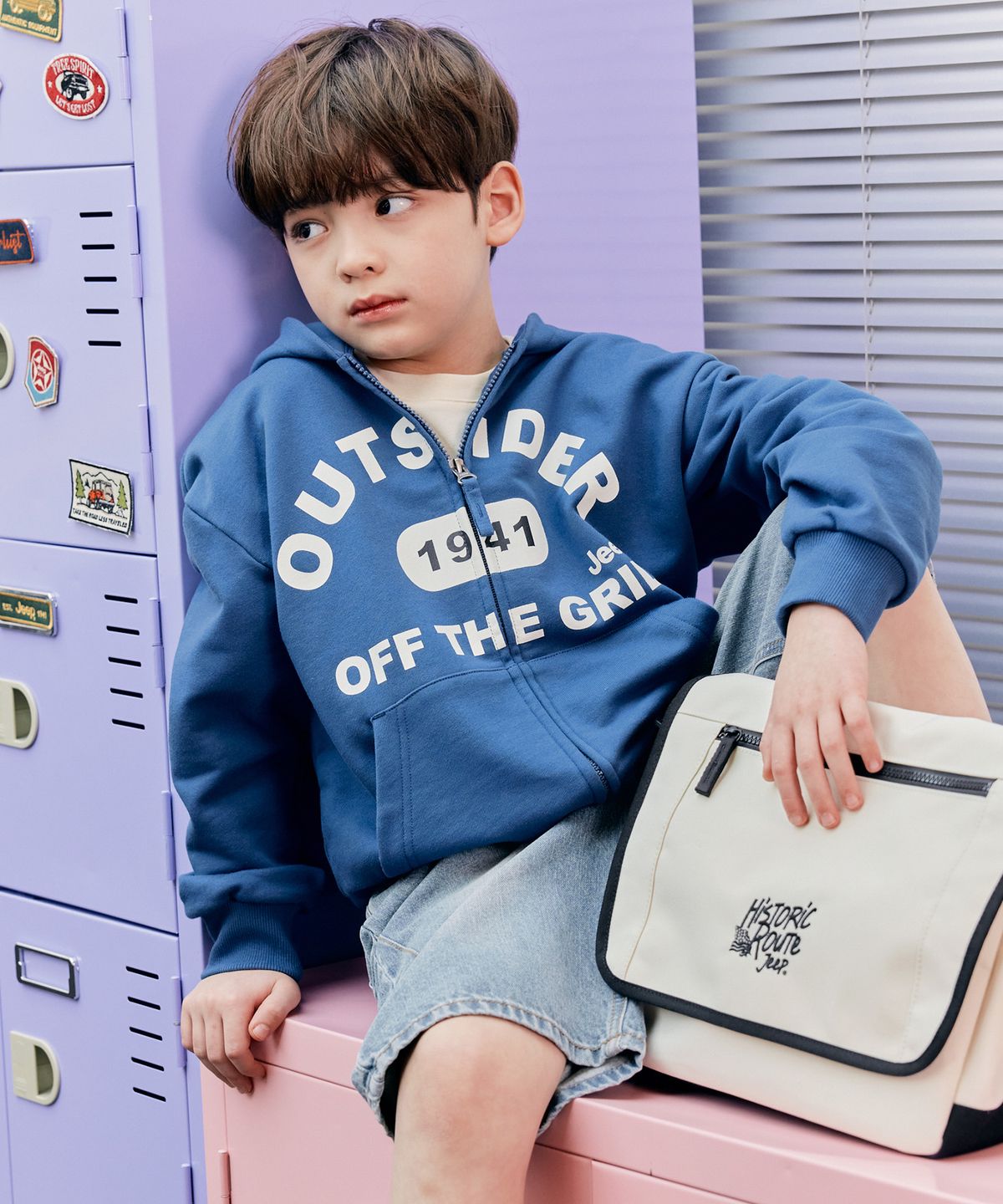 지프키즈(JEEPKIDS) 아웃사이더 후드집업(KR5TZU060BL)