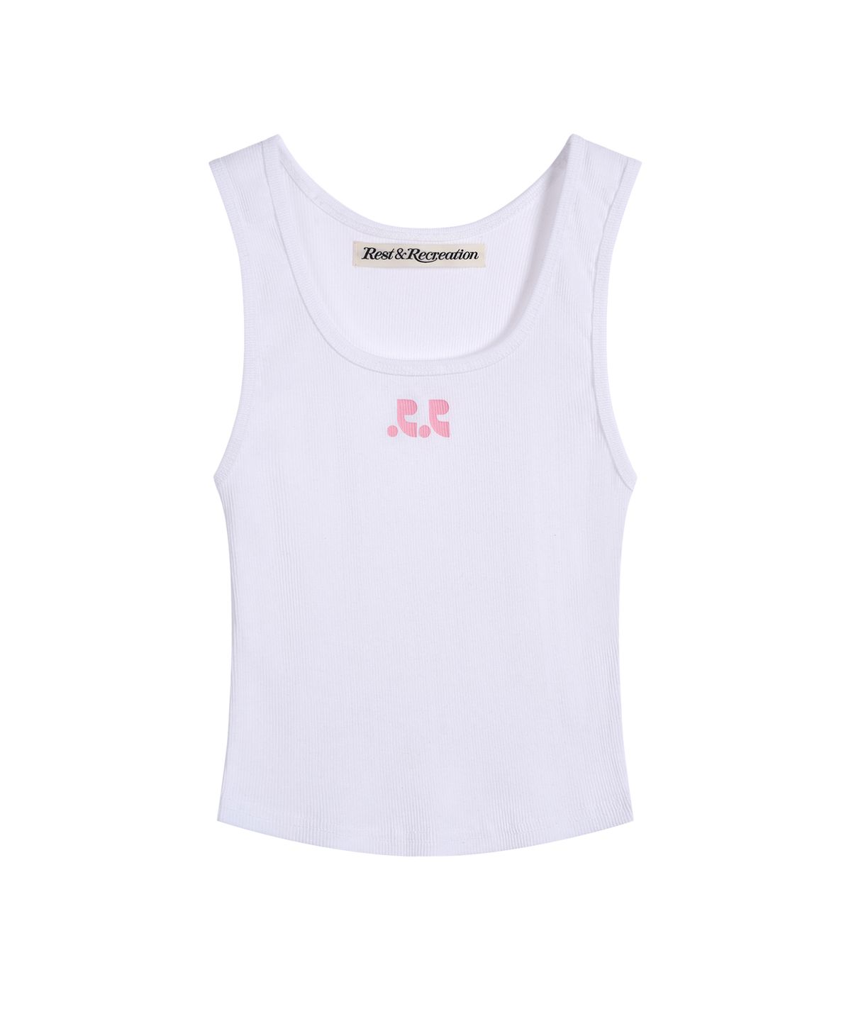 레스트앤레크레이션(REST&RECREATION) SHORT TANK TOP - WHITE