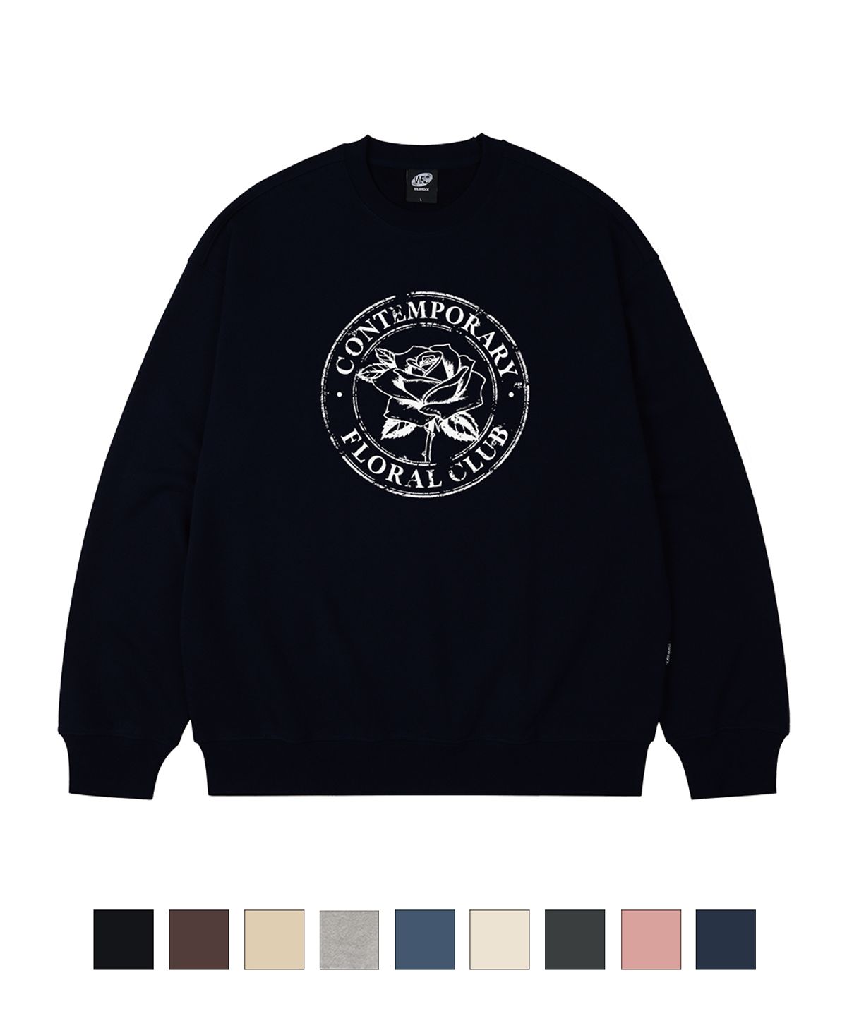 와일드락(WILDROCK) FLORAL CLUB 오버핏 맨투맨_9 COL