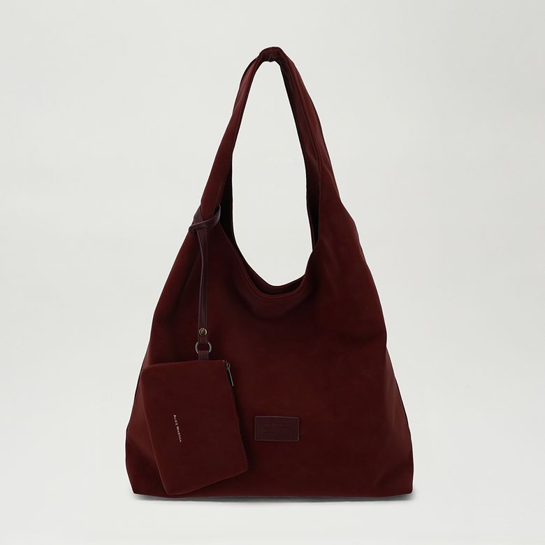 코라 스웨이드 Burgundy