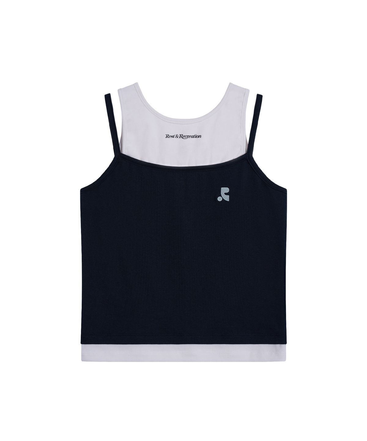 레스트앤레크레이션(REST&RECREATION) LAYERED SLEEVELESS - NAVY