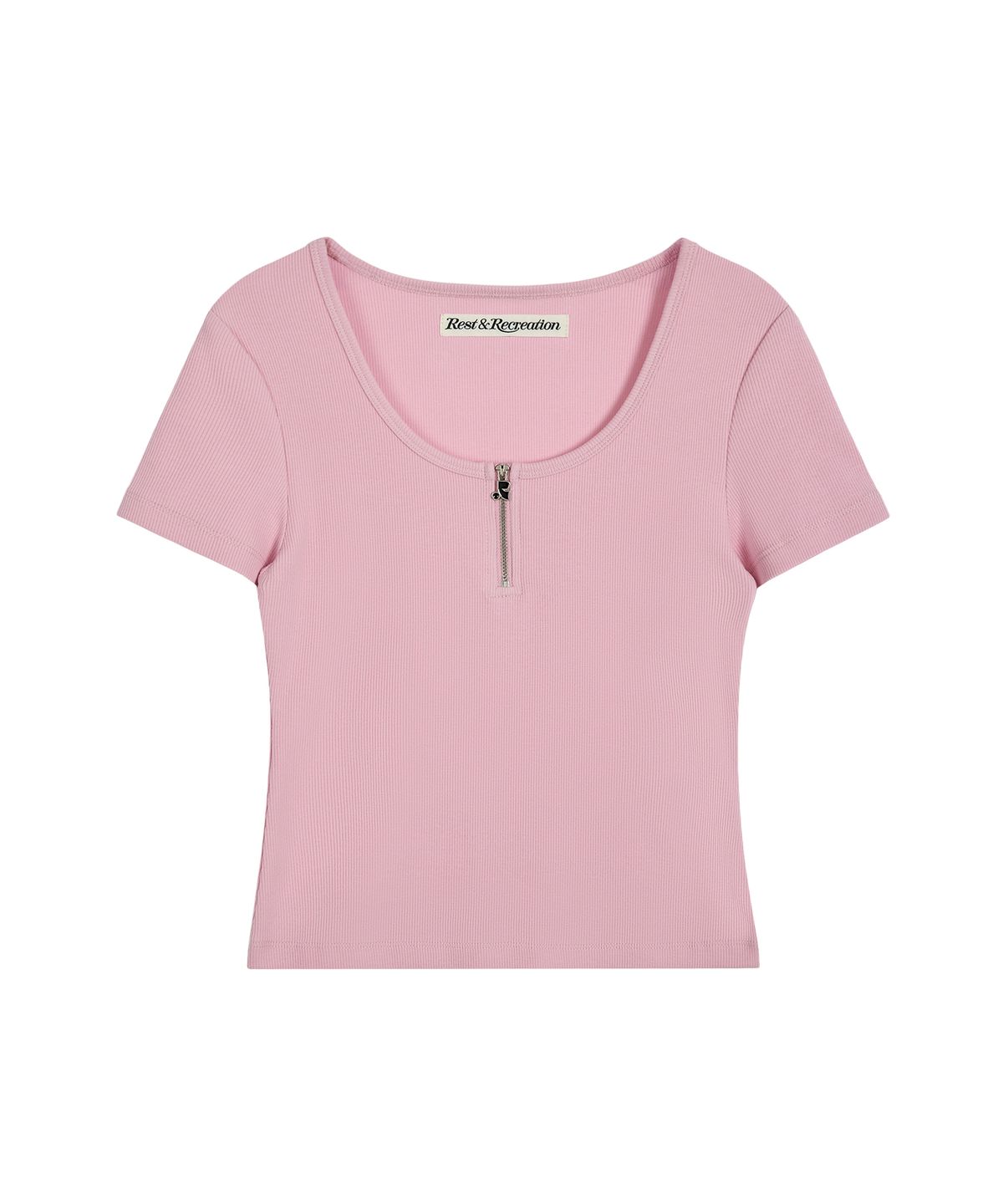 레스트앤레크레이션(REST&RECREATION) HALF ZIP-UP TOP - PINK