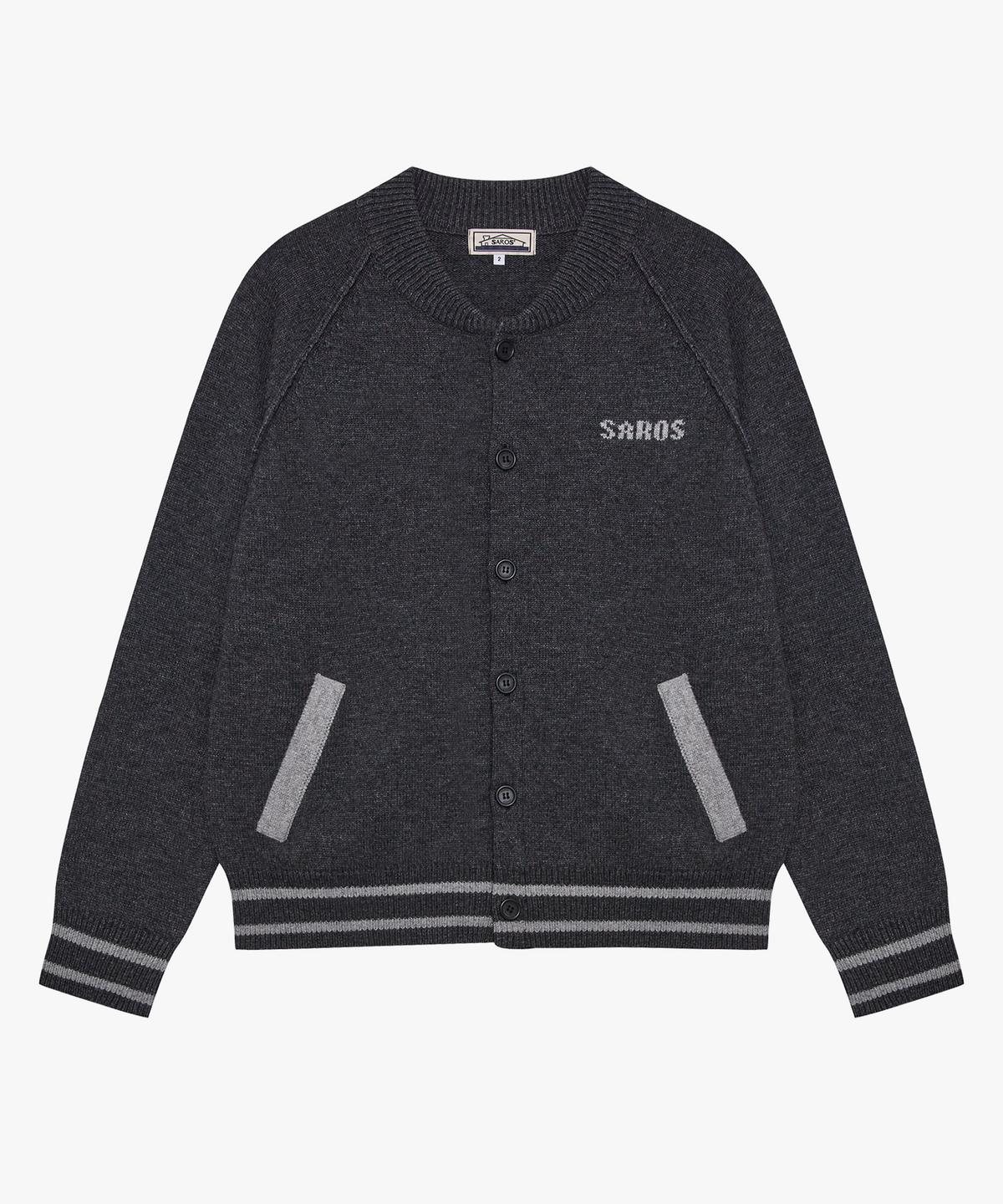 사로스(saros) saros knit cardigan - Charcoal(2)